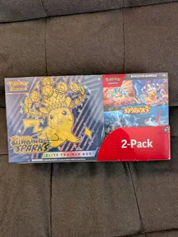 Pokemon Surging Sparks Elite Trainer Box and Booster Bundle Costco, 2-Pack - Image 1