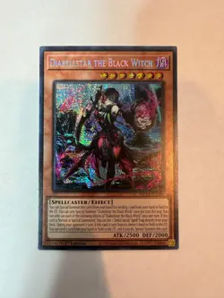yugioh diabellstar the black witch prismatic secret rare mp24-en109 mp24 - Image 1
