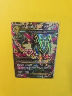 Pokemon TCG Mega M Rayquaza EX Roaring Skies Full Art Card 105/108 - Image 3