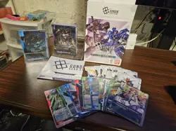Gundam Card Game Starter Deck Iron Bloom ST05 - English, No promo card w/ extras - Image 1