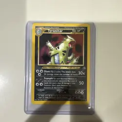 Pokemon TCG Tyranitar Neo Discovery 12/75 Holo Card - Image 1