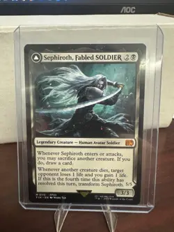 Sephiroth Fabled Soldier Magic the Gathering Card, Final Fantasy - Image 1