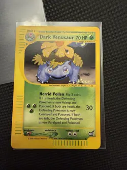 Pokemon Card - Dark Venusaur [Winner] Best of Promos 7 Promo - Image 1