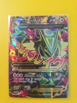 Pokemon TCG Mega M Rayquaza EX Roaring Skies Full Art Card 105/108 - Image 1