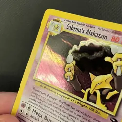 Pokemon TCG Alakazam Holo Gym Challenge Rare Card 16/132 Sabrina's Alakazam - Image 3