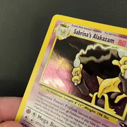 Pokemon TCG Alakazam Holo Gym Challenge Rare Card 16/132 Sabrina's Alakazam - Image 4