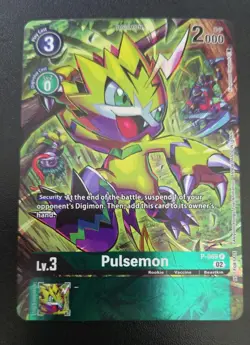 Digimon Trading Card Pulsemon P-069 02 Alt Art PROMO Tournament Pack - Image 1