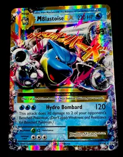 Mega-Blastoise EX 22/108 LP XY Evolutions Holo Rare Card Pokemon TCG - Image 1
