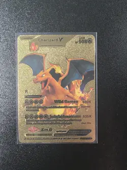 Charizard V 508K Gold Custom Pokemon Card - Image 1
