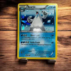 Beartic CRACKED ICE Holo Emerging Powers 30/98 Black White Promo Pokemon Card NM - Image 1