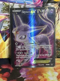 Pokemon Espeon EX TCG Full Art Holo Card 117/122 XY Breakpoint Ultra Rare - Image 1