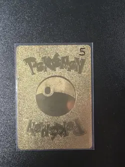 Pokemon TCG Charizard V Wild Flames Fan Art Gold Foil Card. Brand New - Image 2