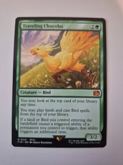 1x MTG - Traveling Chocobo - Regular Mythic #210 - Final Fantasy NM x1 - Image 1