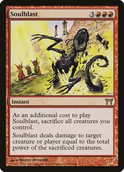 Soulblast 1x FOIL CHK MTG Champions of Kamigawa Rare VF red - Image 1