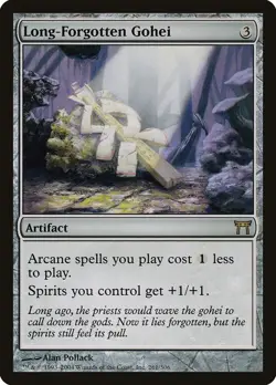Long-Forgotten Gohei 1x FOIL CHK MTG Champions of Kamigawa Rare VF artifact - Image 1