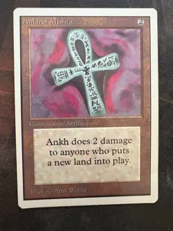 *** UNLIMITED Ankh of Mishra *** LP Light Play - DUTY FREE - MtG Magic - Image 1