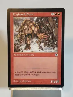 MTG Highland Giant Portal Regular Common Magic - Image 1