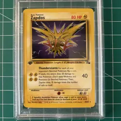 PSA 9 MINT Zapdos Fossil 1st Edition Rare 1999 Pokemon WOTC 30/62 -36 - Image 2