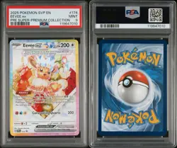 2025 POKEMON SVP EN-SV BLACK STAR PROMO #174 EEVEE EX PSA 9 - Image 1