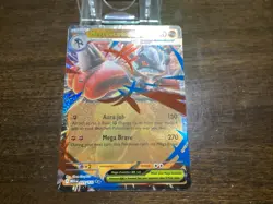 Mega Lucario ex Pokemon Mega Evolutions Double Rare Full Art #077/132 NM+📈🔥 - Image 1