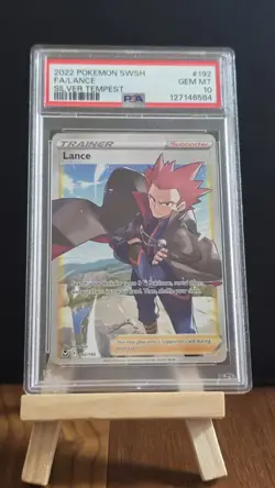 2022 Pokemon Silver Tempest Lance Full Art Trainer 192/195 #192 PSA 10 - Image 1