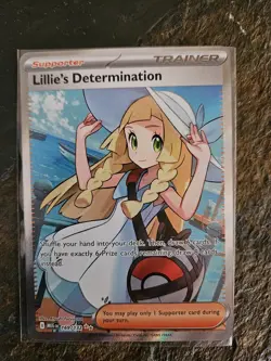 Lillie's Determination 169/132. Near Mint Foil. Mega Evolutions Pokemon - Image 1
