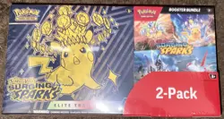 Pokemon Prismatic Evol 8 Mini Tins & ETB Surging Sparks 2 Pack-Costco Exclusive - Image 5