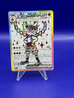 Pokemon Cinderace ex 157/142 Stellar Crown Ultra Rare Full Art Holo NM - Image 1