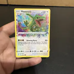 Rayquaza 138/185 Sword & Shield Vivid Voltage Holo Pokemon TCG Double Sleeved - Image 3