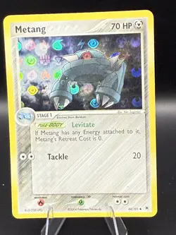 Pokemon Metang Hidden Legends 44/101 Near Mint NM Reverse Holo LP - Image 1
