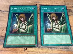 2xGraceful Charity SDP-040 Starter Deck: Pegasus Unlimited Edition Yugioh LP/ MP - Image 1