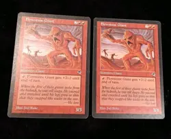 2 CARDS Magic the Gathering MTG Flowstone Giant (174) Tempest 2X LP/NM - Image 1
