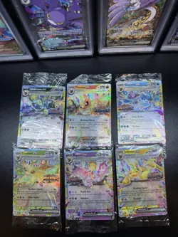 Prismatic Evolutions Surprise Box Stamped EX Promo Cards Lot of 6 - Image 1