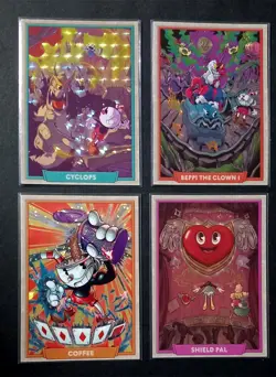 CUPHEAD OUT OF THE CARDS - SENSAZIONALE LOTTO DI 4 CARTE NUMERATE */75 !! - Image 1
