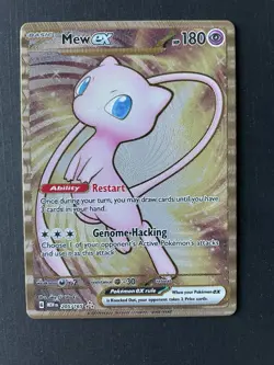 Pokemon TCG Mew EX Metal Gold NM 205/165 Scarlet & Violet 151 Promo Card - Image 1