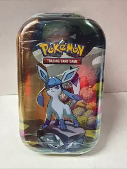 Pokemon Prismatic Evolutions Mini Tin Factory Sealed with Two Packs of Cards - Image 1