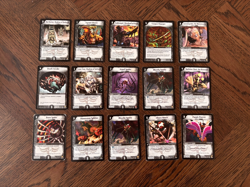 Lot: 15 Duel Masters TCG Darkness Civilization Cards - Mixed Rarities - English - Image 1