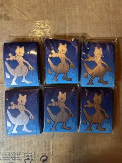 6 X Pokemon GO Mewtwo ETB Card Sleeves 65ct BRAND NEW! - Image 1