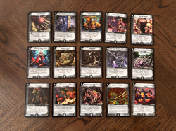 Lot: 15 Duel Masters TCG Darkness Civilization Cards - Mixed Rarities - English - Image 1