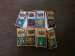 Pokemon League Kanto Gym Badge Pin 2000 WOTC Card Nintendo Complete Set 8 - Image 1