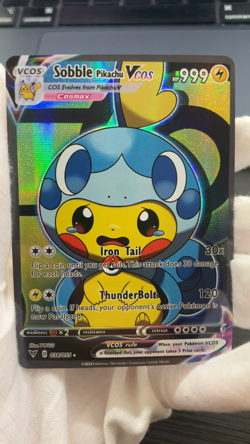 Sobble Pikachu Pokemon Card VCOS Holo Cosplay w/ Video - Image 2