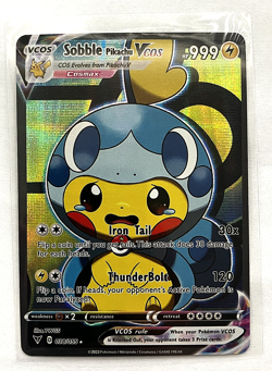 Sobble Pikachu Pokemon Card VCOS Holo Cosplay w/ Video - Image 4