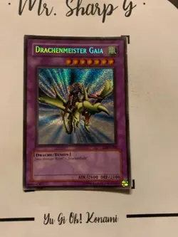 DRACHENMEISTER GAIA - LOB-G102 DEUTSH Yu-Gi-Oh! CARD SECRET RARE HOLO KONAMI* - Image 3