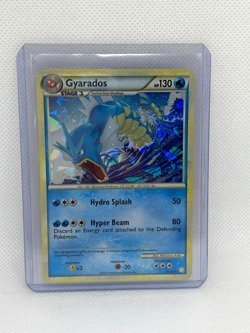 Gyarados Heart Gold Soul Silver Set 4/123 Holo Pokemon Trading Card - Image 1