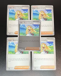 X5 Lillie's Determination 119/132 Pokemon TCG: Mega Evolutions Card Playset NM - Image 1
