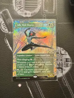 Silk, Web Weaver Marvel's Spider-Man Borderless Foil Rare - Image 1