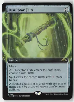 MTG - Disruptor Flute (Extended Art) FOIL R Modern Horizons 3 461 LP-NM - Image 1