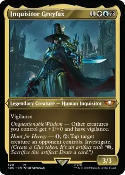 Foil - Inquisitor Greyfax (Display Commander) (Foil Etched) - Thick Stock - 320 - Image 1
