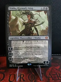 MTG Vraska, Betrayal's Sting Phyrexia All Will Be One 115/271 Regular Mythic - Image 1