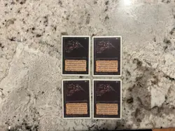 Mtg Unlimited Terror x4 - Magic the Gathering Terror Unlimited Playset Played - Image 1